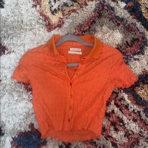 Urban outfitters orange crop top